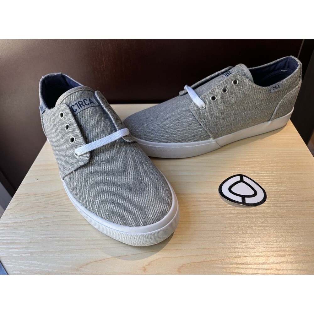 New NIB C1rca Drifter Gray Washed / White Skateboard Shoes Mens Sz 9 Women 10.5